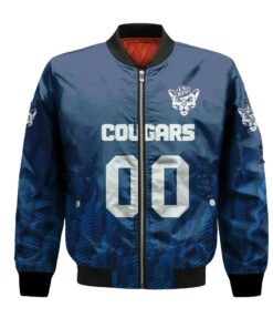 Byu Cougars Bomber Jacket 3D Printed Team Logo Custom Text And Number - livanniespoon Store