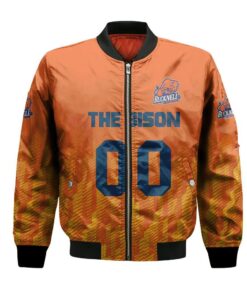 Bucknell Bison Bomber Jacket 3D Printed Team Logo Custom Text And Number - livanniespoon Store