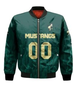 Cal Poly Mustangs Bomber Jacket 3D Printed Team Logo Custom Text And Number - livanniespoon Store