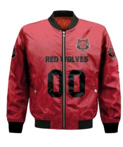 Arkansas State Red Wolves Bomber Jacket 3D Printed Team Logo Custom Text And Number - livanniespoon Store