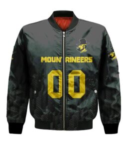 Appalachian State Mountaineers Bomber Jacket 3D Printed Team Logo Custom Text And Number - livanniespoon Store