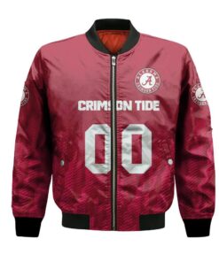 Alabama Crimson Tide Bomber Jacket 3D Printed Team Logo Custom Text And Number - livanniespoon Store