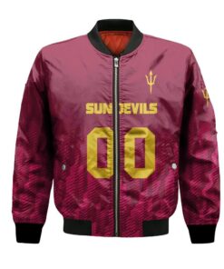Arizona State Sun Devils Bomber Jacket 3D Printed Team Logo Custom Text And Number - livanniespoon Store