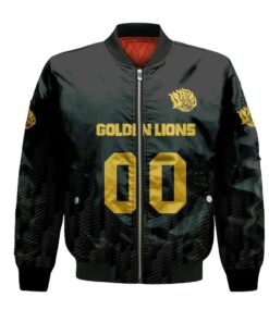 Arkansas-Pine Bluff Golden Lions Bomber Jacket 3D Printed Team Logo Custom Text And Number - livanniespoon Store