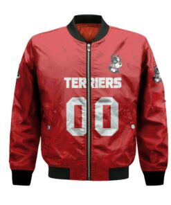 Boston University Terriers Bomber Jacket 3D Printed Team Logo Custom Text And Number - livanniespoon Store