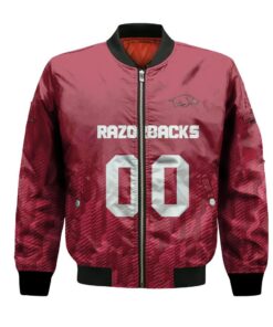 Arkansas Razorbacks Bomber Jacket 3D Printed Team Logo Custom Text And Number - livanniespoon Store