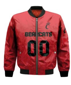 Cincinnati Bearcats Bomber Jacket 3D Printed Team Logo Custom Text And Number - livanniespoon Store