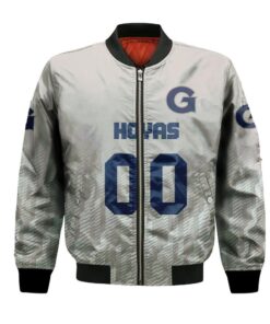 Georgetown Hoyas Bomber Jacket 3D Printed Team Logo Custom Text And Number - livanniespoon Store