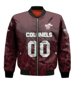 Eastern Kentucky Colonels Bomber Jacket 3D Printed Team Logo Custom Text And Number - livanniespoon Store