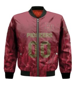 Denver Pioneers Bomber Jacket 3D Printed Team Logo Custom Text And Number - livanniespoon Store