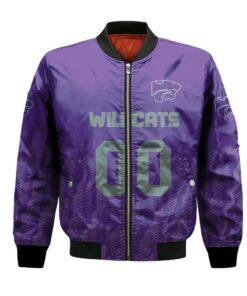 Kansas State Wildcats Bomber Jacket 3D Printed Team Logo Custom Text And Number - livanniespoon Store