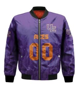 Evansville Purple Aces Bomber Jacket 3D Printed Team Logo Custom Text And Number - livanniespoon Store