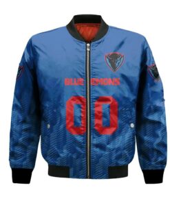 Depaul Blue Demons Bomber Jacket 3D Printed Team Logo Custom Text And Number - livanniespoon Store