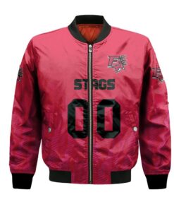 Fairfield Stags Bomber Jacket 3D Printed Team Logo Custom Text And Number - livanniespoon Store