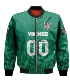 Cleveland State Vikings Bomber Jacket 3D Printed Team Logo Custom Text And Number - livanniespoon Store