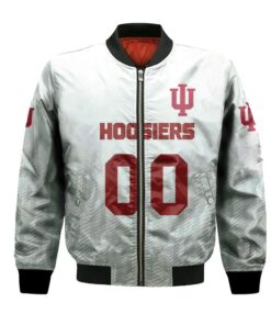 Indiana Hoosiers Bomber Jacket 3D Printed Team Logo Custom Text And Number - livanniespoon Store