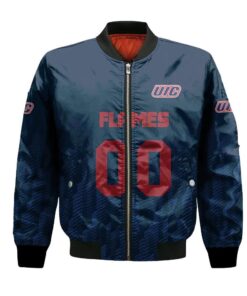 Illinois-Chicago Flames Bomber Jacket 3D Printed Team Logo Custom Text And Number - livanniespoon Store
