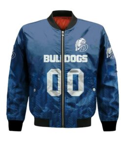 Drake Bulldogs Bomber Jacket 3D Printed Team Logo Custom Text And Number - livanniespoon Store