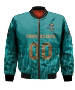 Coastal Carolina Chanticleers Bomber Jacket 3D Printed Team Logo Custom Text And Number - livanniespoon Store