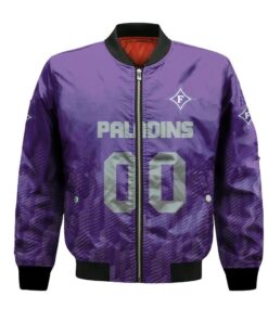 Furman Paladins Bomber Jacket 3D Printed Team Logo Custom Text And Number - livanniespoon Store