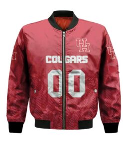 Houston Cougars Bomber Jacket 3D Printed Team Logo Custom Text And Number - livanniespoon Store