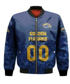 Kent State Golden Flashes Bomber Jacket 3D Printed Team Logo Custom Text And Number - livanniespoon Store