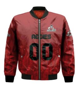 New Mexico State Aggies Bomber Jacket 3D Printed Team Logo Custom Text And Number - livanniespoon Store