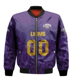 North Alabama Lions Bomber Jacket 3D Printed Team Logo Custom Text And Number - livanniespoon Store