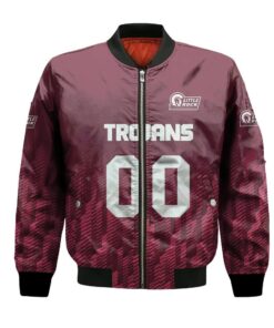 Little Rock Trojans Bomber Jacket 3D Printed Team Logo Custom Text And Number - livanniespoon Store