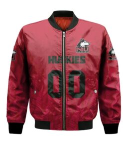 Northern Illinois Huskies Bomber Jacket 3D Printed Team Logo Custom Text And Number - livanniespoon Store