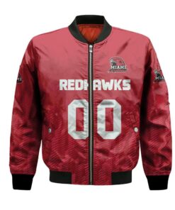 Miami Redhawks Bomber Jacket 3D Printed Team Logo Custom Text And Number - livanniespoon Store