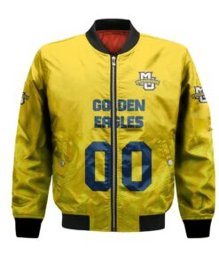 Marquette Golden Eagles Bomber Jacket 3D Printed Team Logo Custom Text And Number - livanniespoon Store