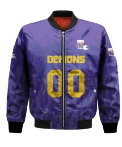 Northwestern State Demons Bomber Jacket 3D Printed Team Logo Custom Text And Number - livanniespoon Store