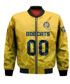 Quinnipiac Bobcats Bomber Jacket 3D Printed Team Logo Custom Text And Number - livanniespoon Store