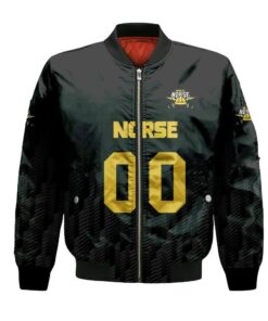 Northern Kentucky Norse Bomber Jacket 3D Printed Team Logo Custom Text And Number - livanniespoon Store