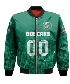 Ohio Bobcats Bomber Jacket 3D Printed Team Logo Custom Text And Number - livanniespoon Store