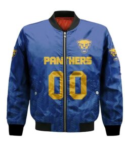 Pittsburgh Panthers Bomber Jacket 3D Printed Team Logo Custom Text And Number - livanniespoon Store