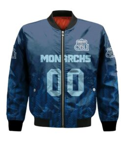 Old Dominion Monarchs Bomber Jacket 3D Printed Team Logo Custom Text And Number - livanniespoon Store