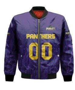Prairie View A&M Panthers Bomber Jacket 3D Printed Team Logo Custom Text And Number - livanniespoon Store