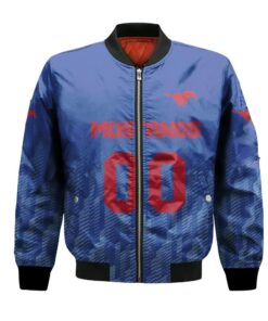 Smu Mustangs Bomber Jacket 3D Printed Team Logo Custom Text And Number - livanniespoon Store