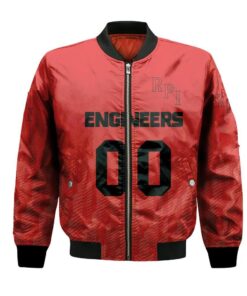 Rpi Engineers Bomber Jacket 3D Printed Team Logo Custom Text And Number - livanniespoon Store