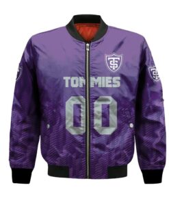 St. Thomas Tommies Bomber Jacket 3D Printed Team Logo Custom Text And Number - livanniespoon Store