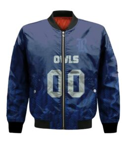 Rice Owls Bomber Jacket 3D Printed Team Logo Custom Text And Number - livanniespoon Store