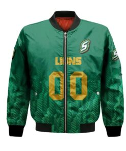 Southeastern Louisiana Lions Bomber Jacket 3D Printed Team Logo Custom Text And Number - livanniespoon Store
