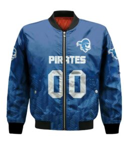 Seton Hall Pirates Bomber Jacket 3D Printed Team Logo Custom Text And Number - livanniespoon Store