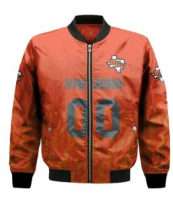 Texas-Rio Grande Valley Vaqueros Bomber Jacket 3D Printed Team Logo Custom Text And Number - livanniespoon Store