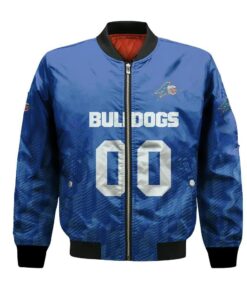 Unc Asheville Bulldogs Bomber Jacket 3D Printed Team Logo Custom Text And Number - livanniespoon Store