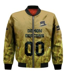 Wake Forest Demon Deacons Bomber Jacket 3D Printed Team Logo Custom Text And Number - livanniespoon Store