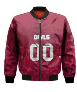 Temple Owls Bomber Jacket 3D Printed Team Logo Custom Text And Number - livanniespoon Store