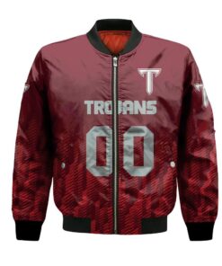 Troy Trojans Bomber Jacket 3D Printed Team Logo Custom Text And Number - livanniespoon Store